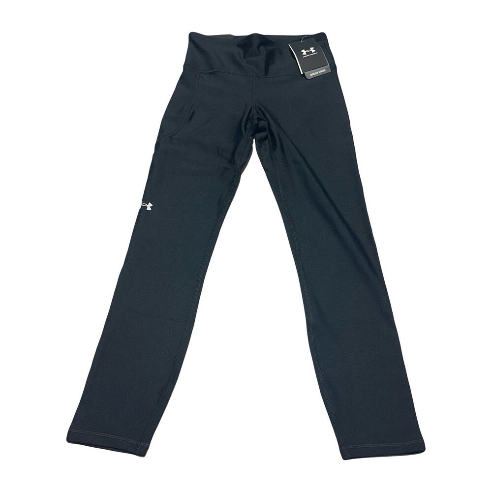 Under Armour Women’s HeatGear Black Compression High Rise Ankle Leggings S NWT